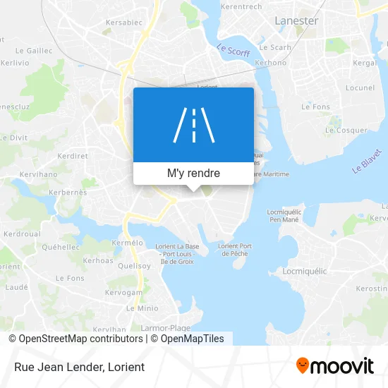 Rue Jean Lender plan