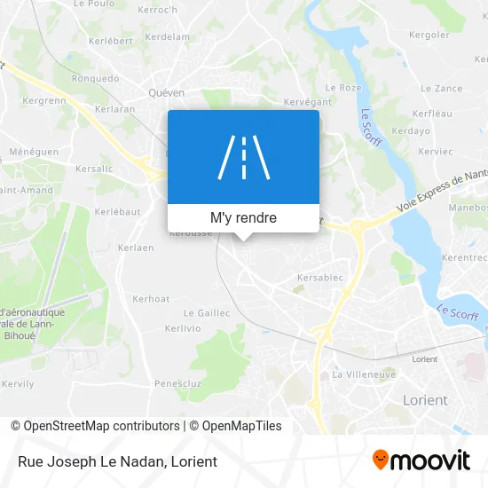 Rue Joseph Le Nadan plan