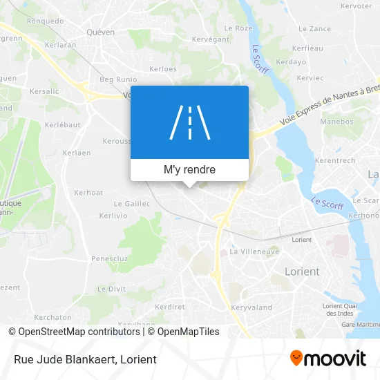 Rue Jude Blankaert plan