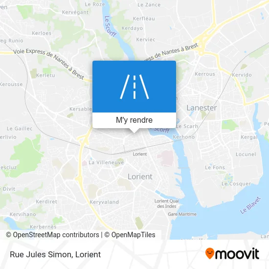 Rue Jules Simon plan