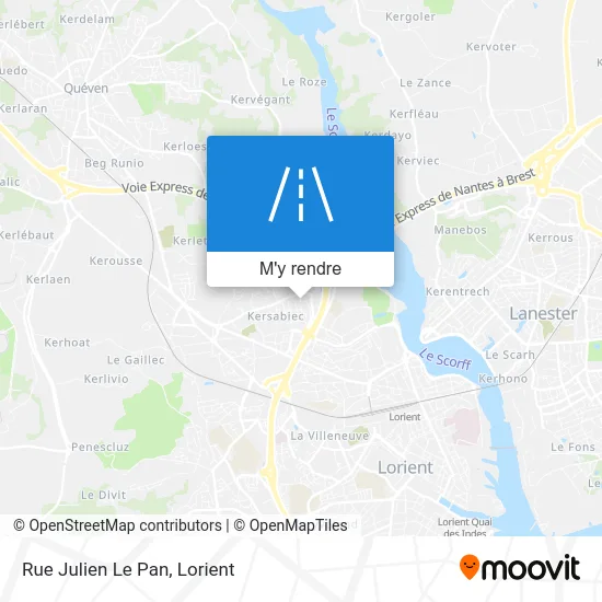 Rue Julien Le Pan plan