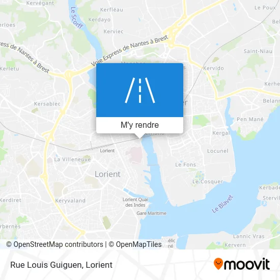 Rue Louis Guiguen plan