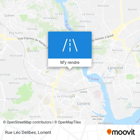 Rue Léo Delibes plan