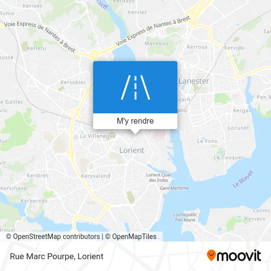 Rue Marc Pourpe plan