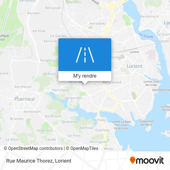 Rue Maurice Thorez plan