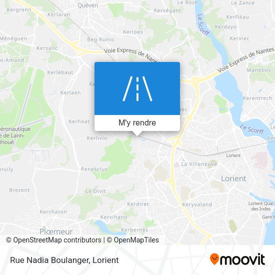 Rue Nadia Boulanger plan