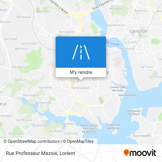 Rue Professeur Mazois plan