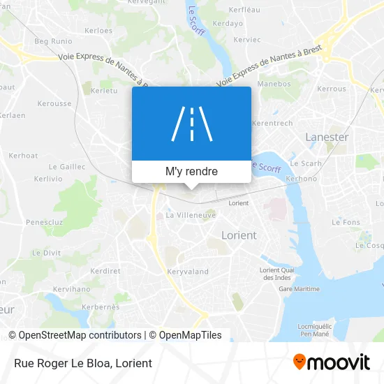 Rue Roger Le Bloa plan