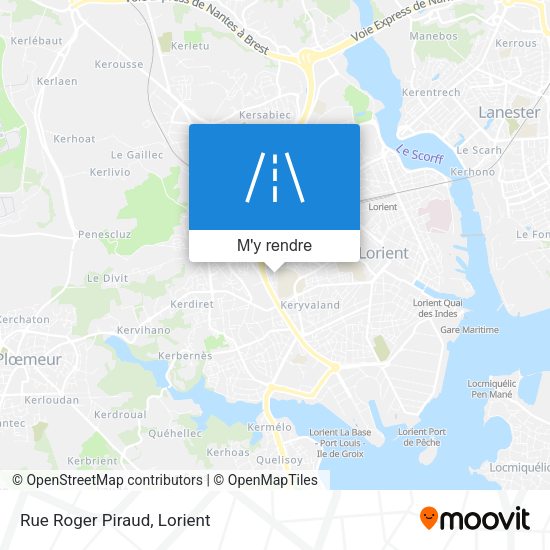 Rue Roger Piraud plan