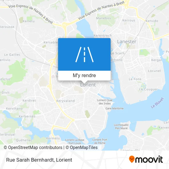 Rue Sarah Bernhardt plan