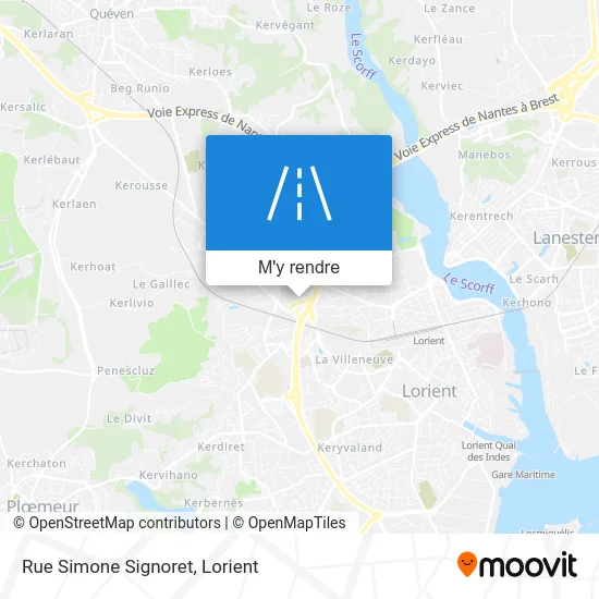 Rue Simone Signoret plan