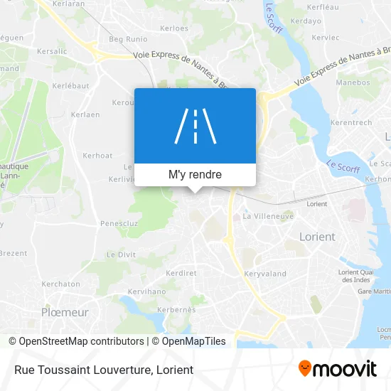 Rue Toussaint Louverture plan