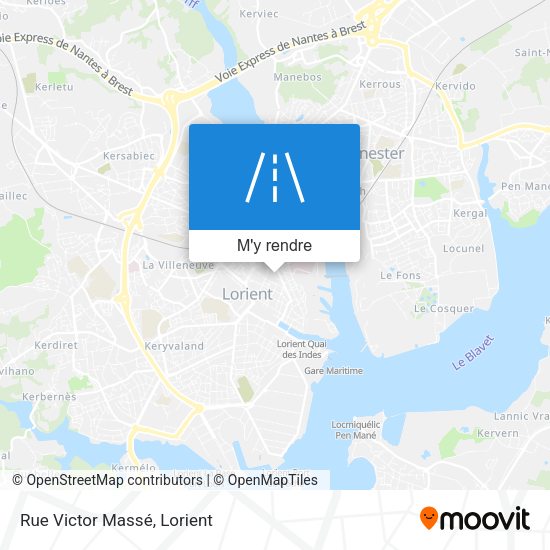 Rue Victor Massé plan