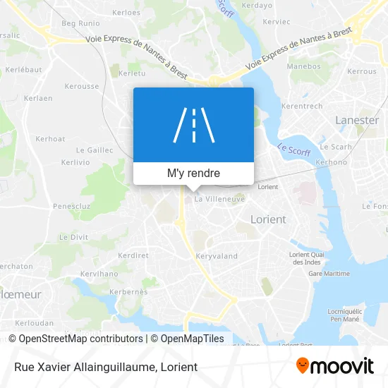 Rue Xavier Allainguillaume plan