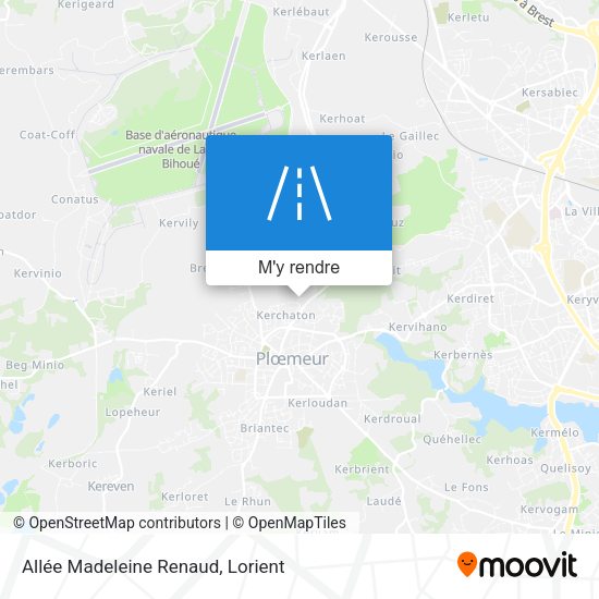 Allée Madeleine Renaud plan