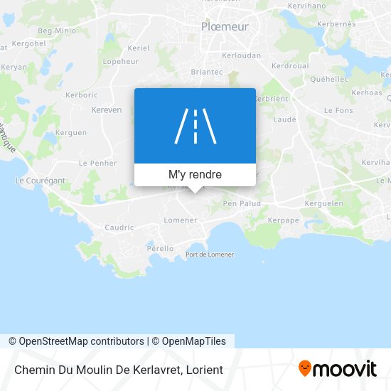Chemin Du Moulin De Kerlavret plan