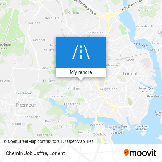 Chemin Job Jaffre plan