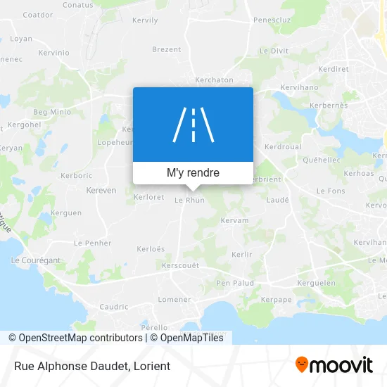 Rue Alphonse Daudet plan