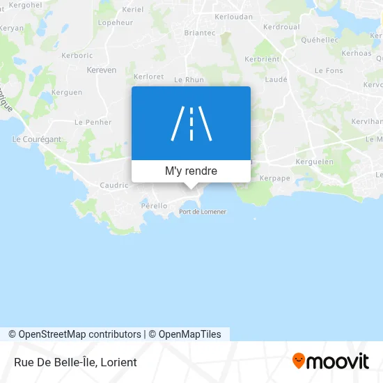 Rue De Belle-Île plan