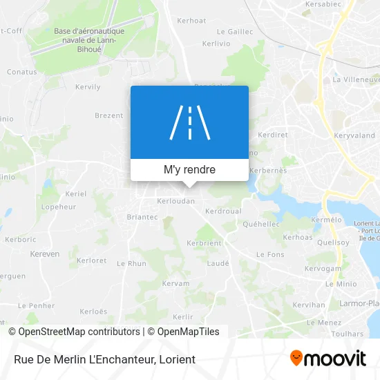 Rue De Merlin L'Enchanteur plan