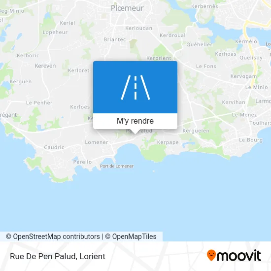 Rue De Pen Palud plan