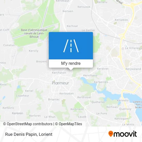 Rue Denis Papin plan