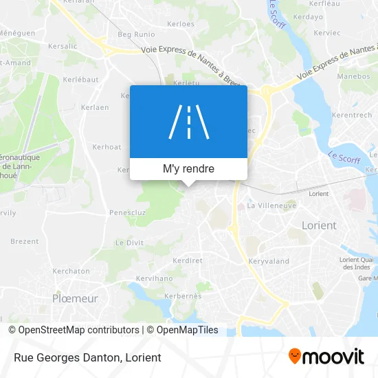 Rue Georges Danton plan