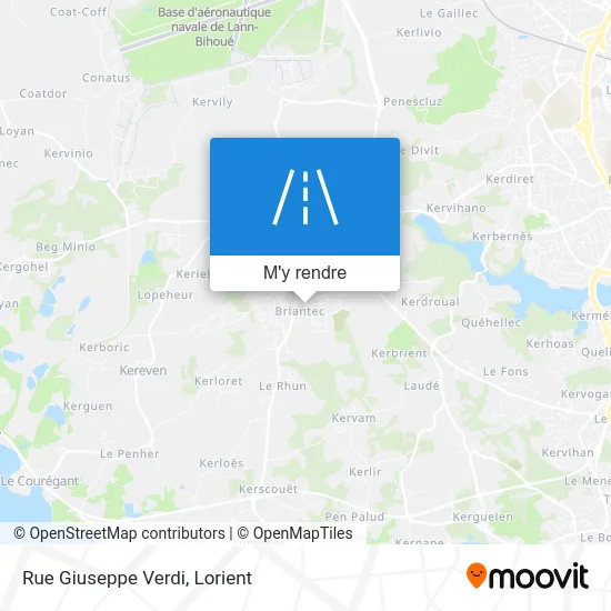 Rue Giuseppe Verdi plan