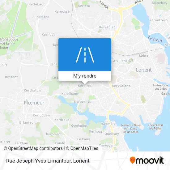 Rue Joseph Yves Limantour plan