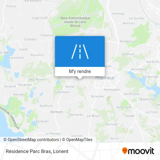 Résidence Parc Bras plan