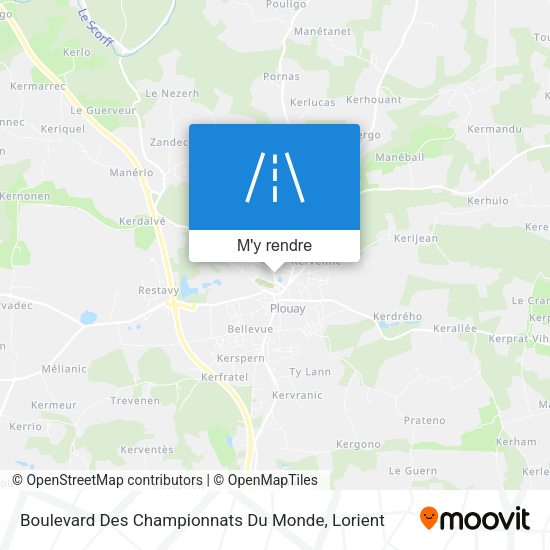 Boulevard Des Championnats Du Monde plan