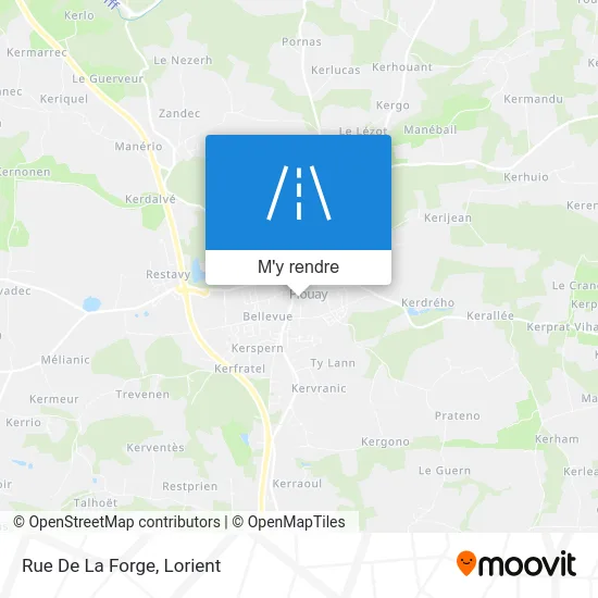 Rue De La Forge plan