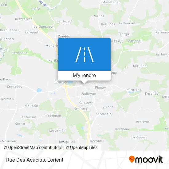 Rue Des Acacias plan