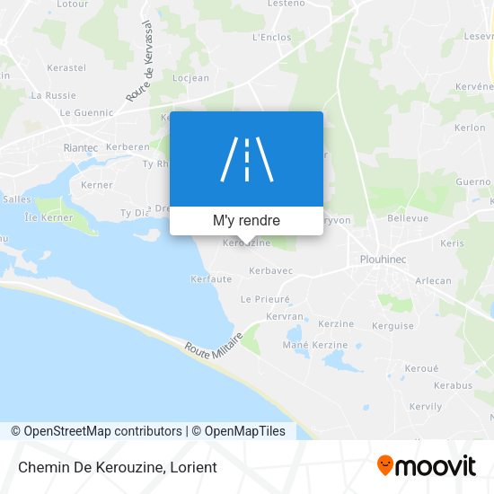 Chemin De Kerouzine plan