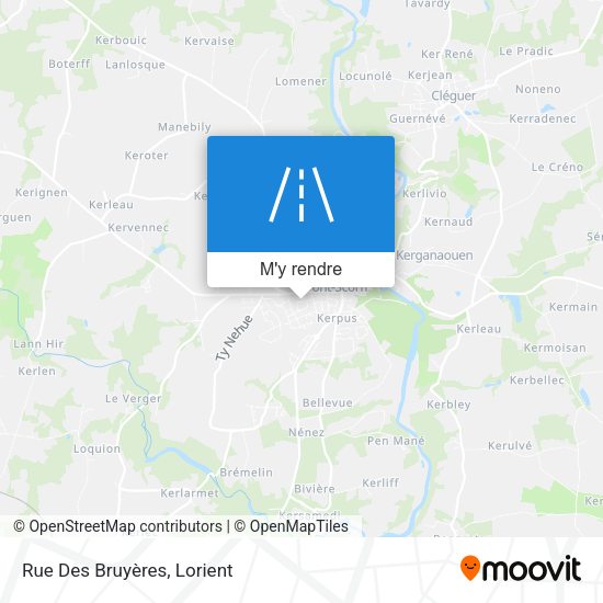 Rue Des Bruyères plan