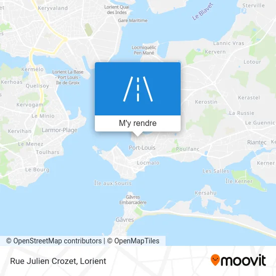 Rue Julien Crozet plan