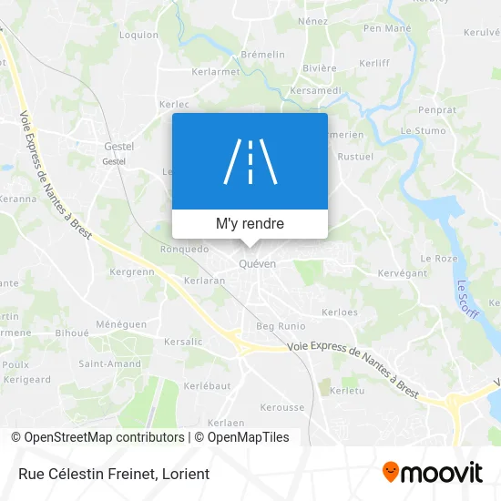 Rue Célestin Freinet plan