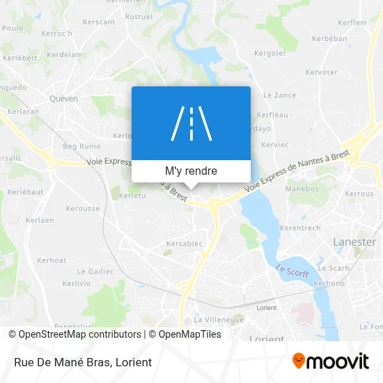 Rue De Mané Bras plan