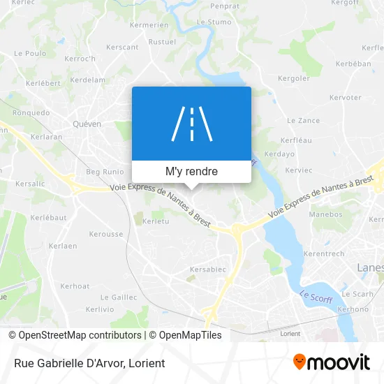 Rue Gabrielle D'Arvor plan