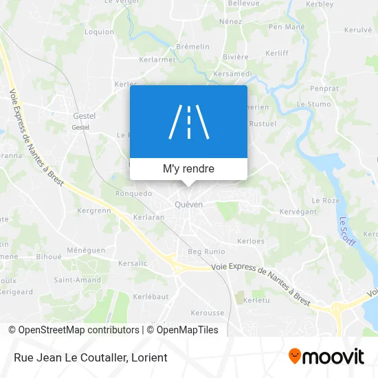 Rue Jean Le Coutaller plan