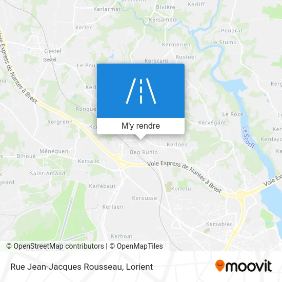 Rue Jean-Jacques Rousseau plan