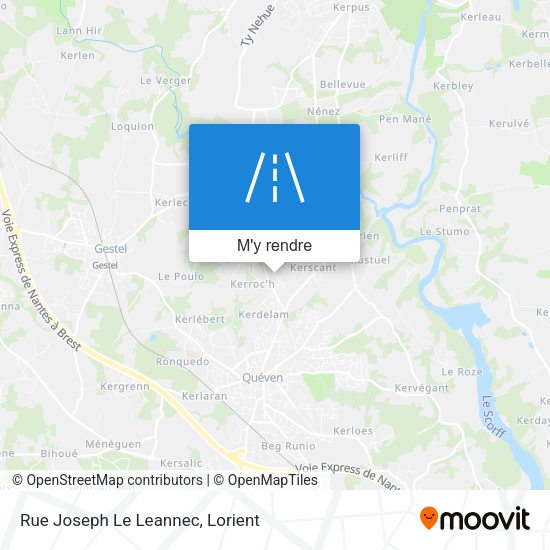 Rue Joseph Le Leannec plan