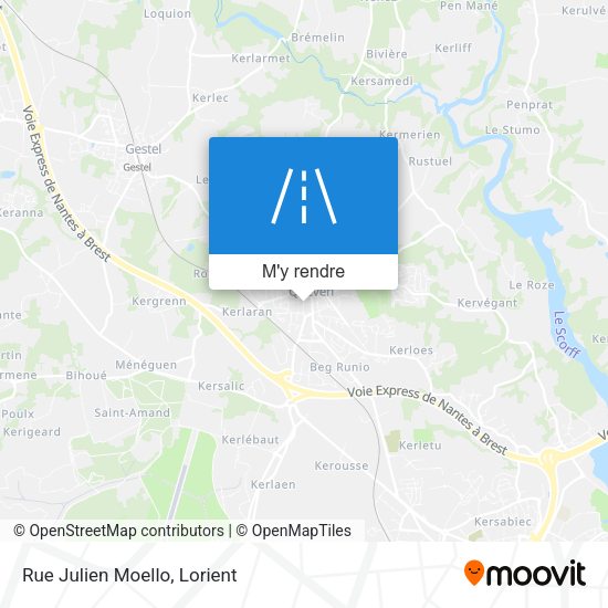 Rue Julien Moello plan