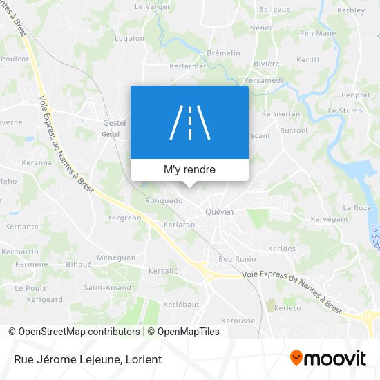 Rue Jérome Lejeune plan