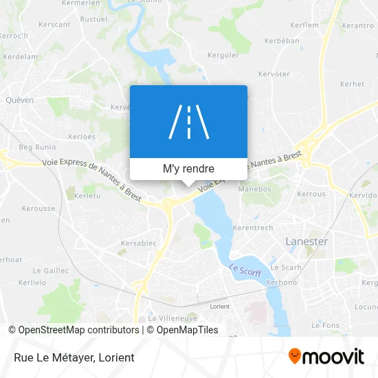 Rue Le Métayer plan