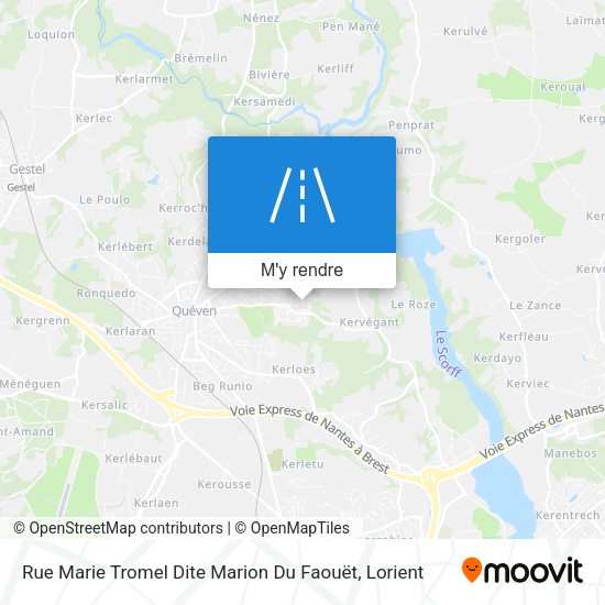 Rue Marie Tromel Dite Marion Du Faouët plan