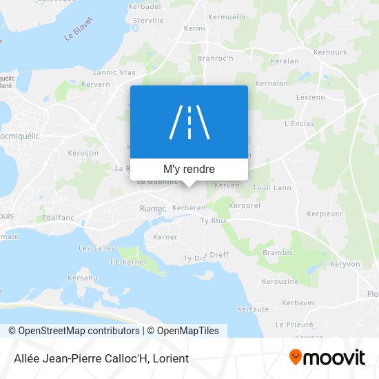 Allée Jean-Pierre Calloc'H plan