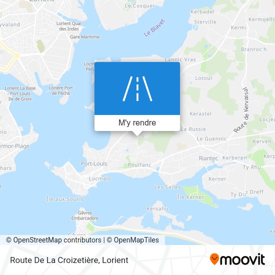 Route De La Croizetière plan
