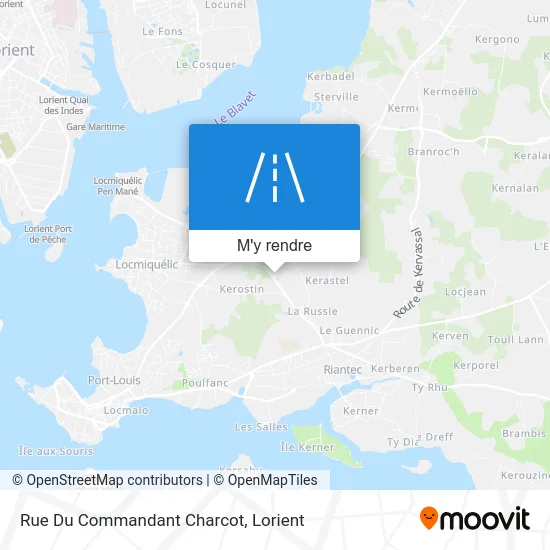 Rue Du Commandant Charcot plan