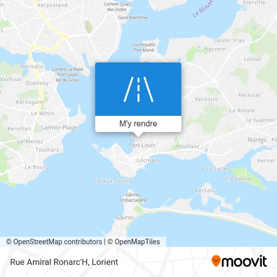 Rue Amiral Ronarc'H plan